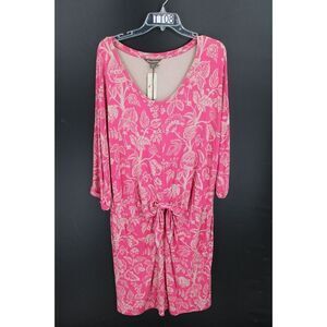 Tommy Bahamas Apothecary Blooms Tie Front Dress  Size XL New